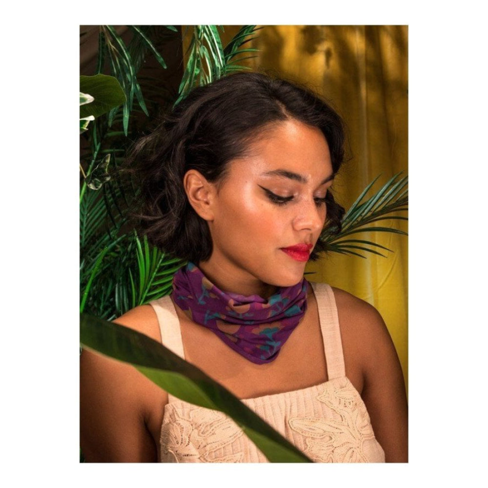 Marvellous Multiway Band - Scandi Floral Damson