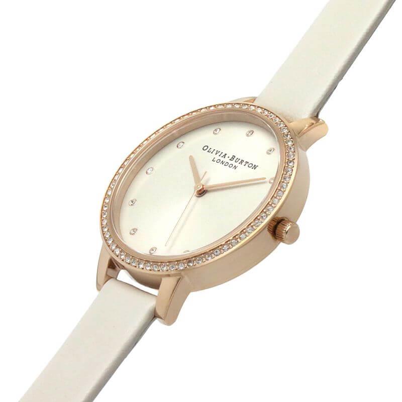 Classic Sparkle Bezel Demi Dial Blush & Rose Gold Ladies Watch