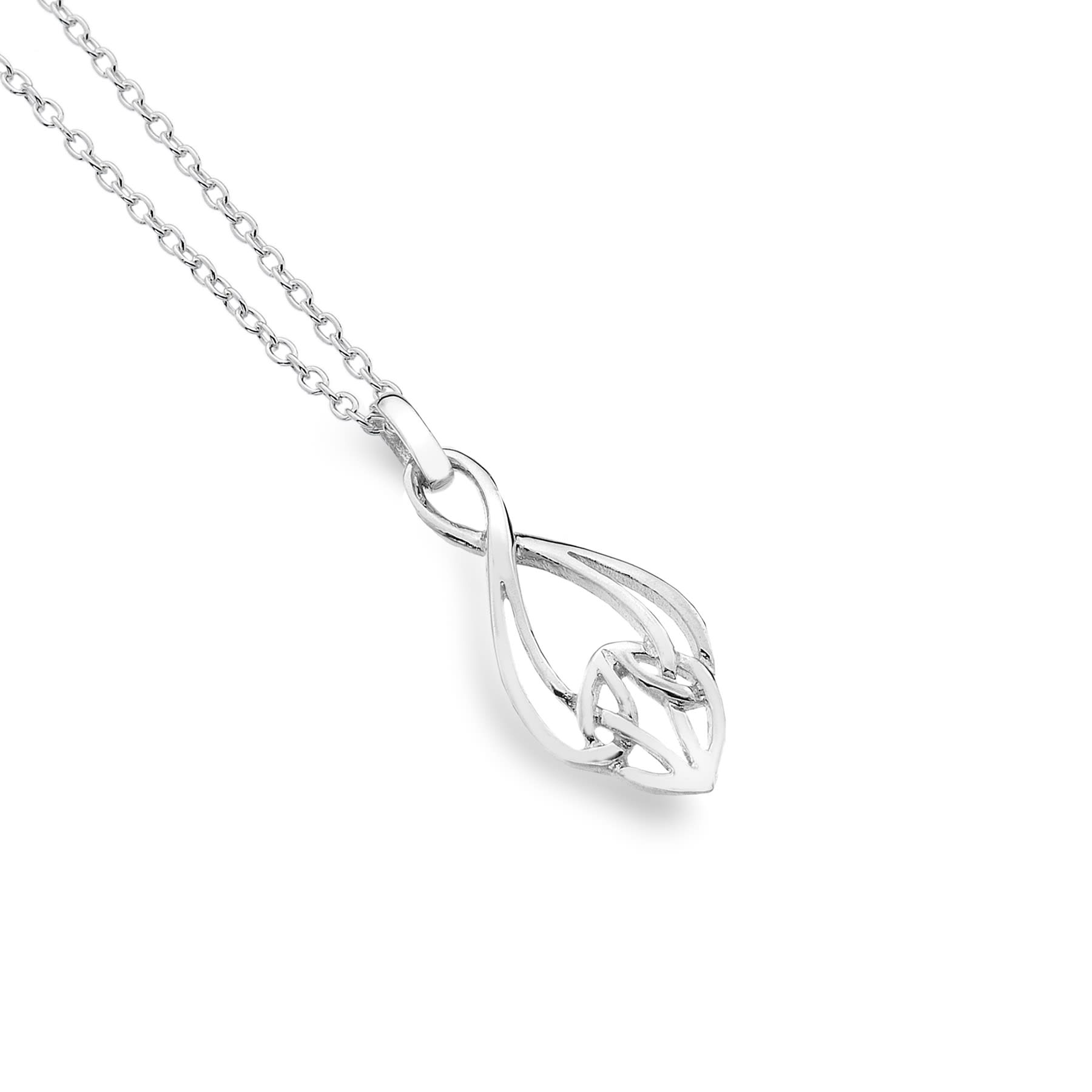 Celtic Knotwork Bell Shape Pendant Necklace