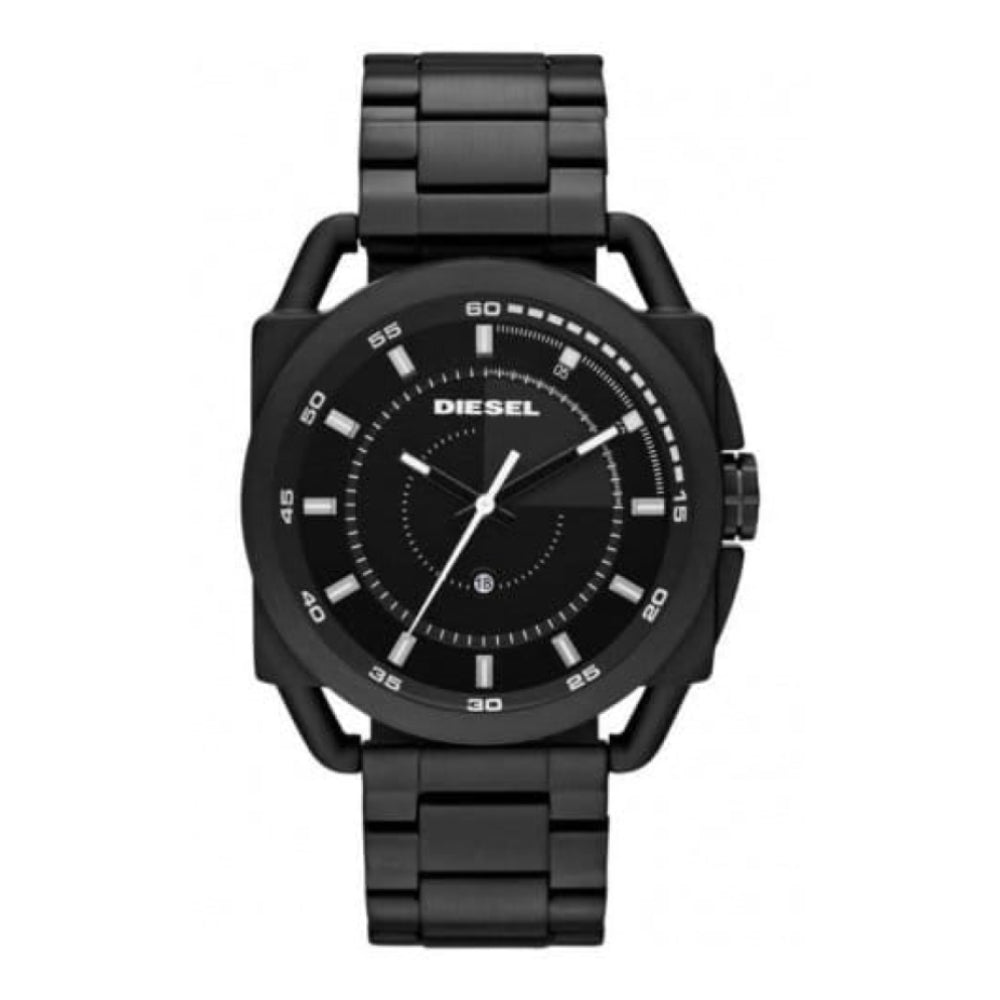 Gents Black IP Stainless Steel Bracelet Watch