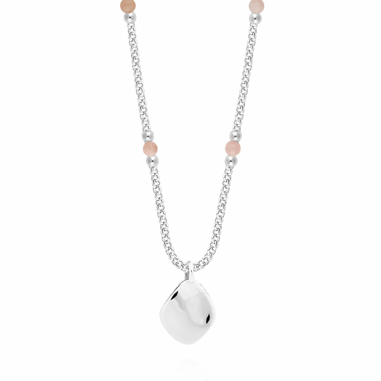 Wellness Gems | Silver | Sunstone Necklace | 45cm + 5cm Extender