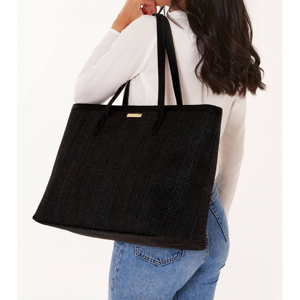Callie Large Tote Beach Bag | Black | 33.8 X 50 X 18cm