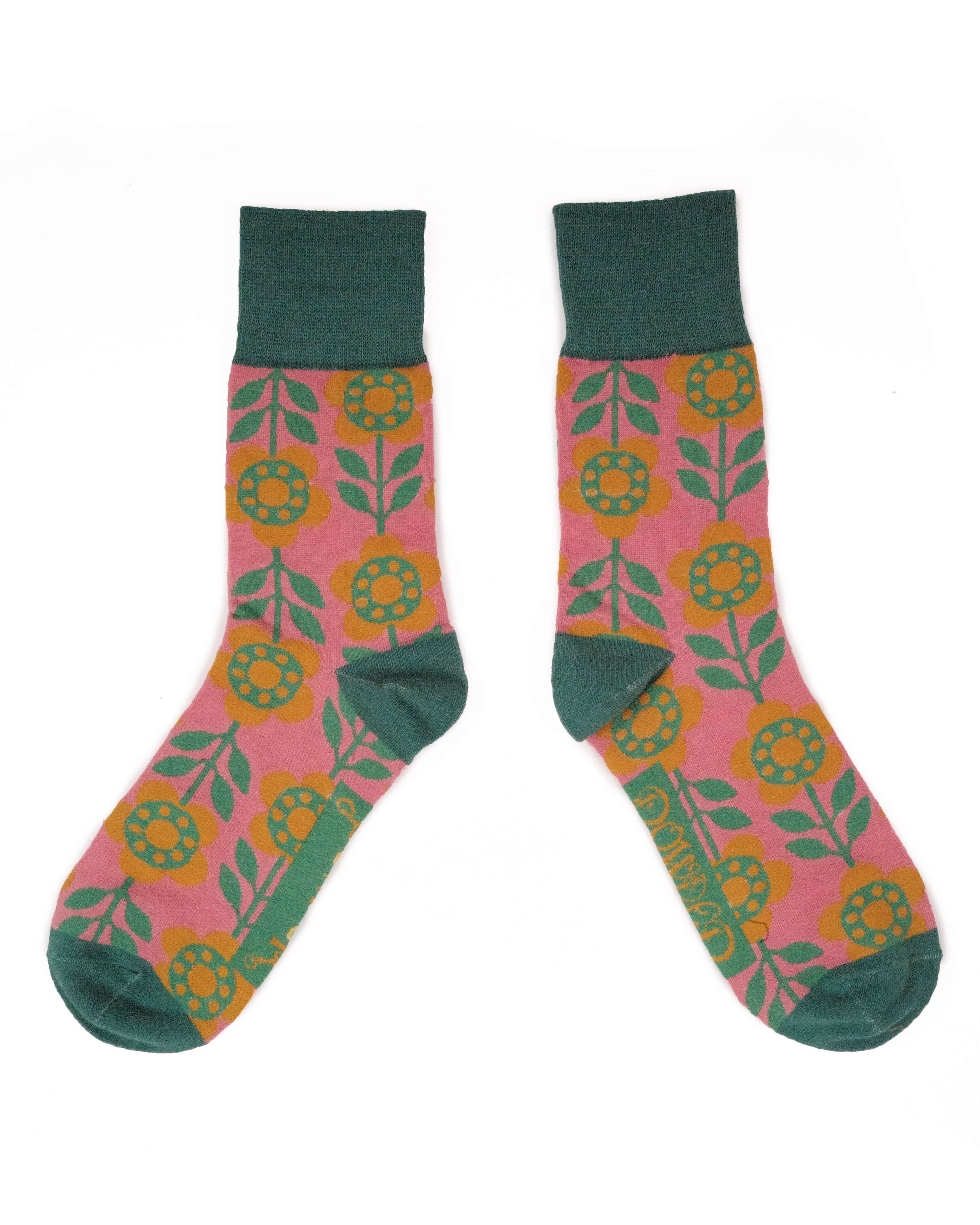 Mens Flower Power Socks- Candy