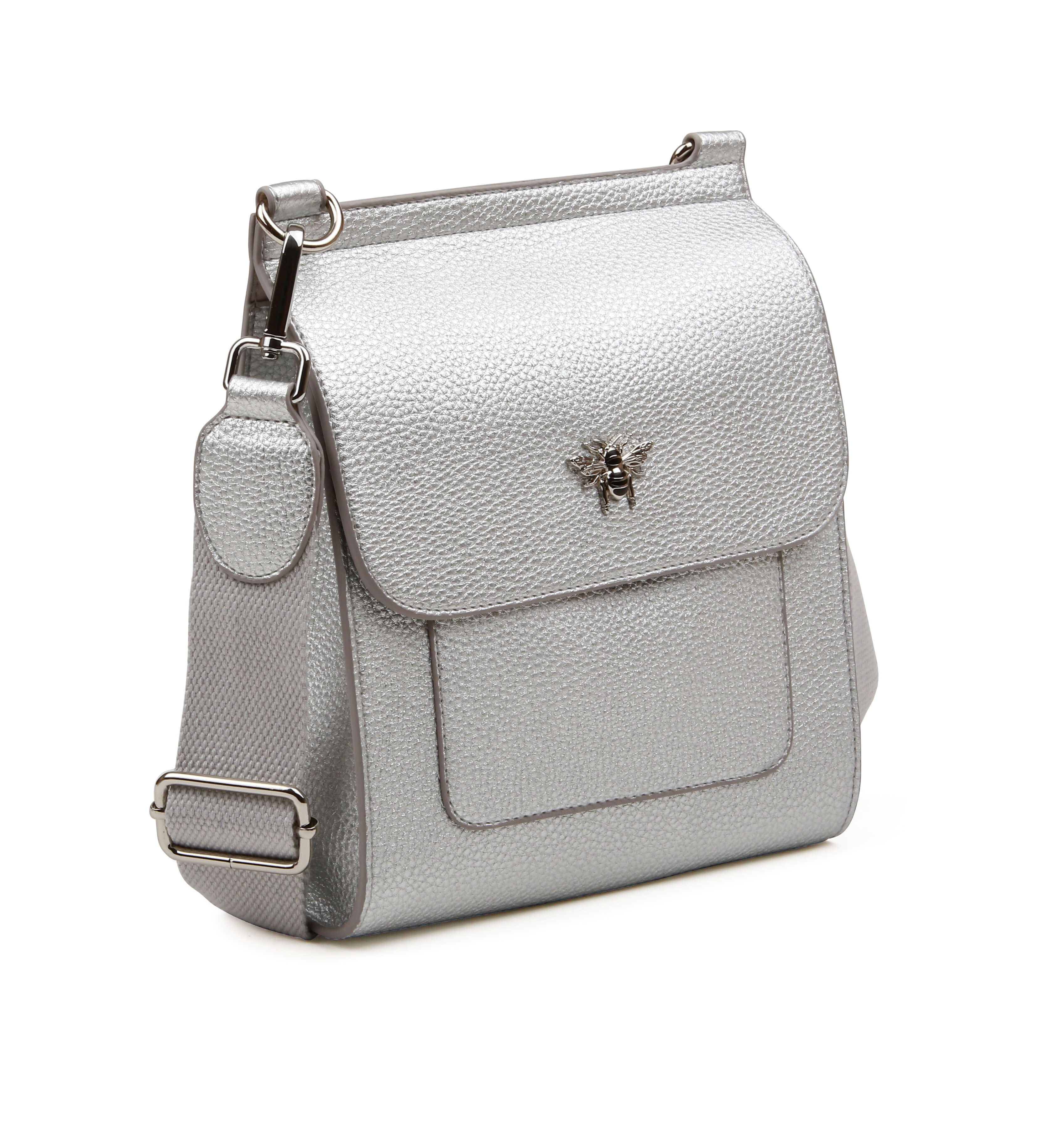 Bloomsbury Cross Body Bag In Silver