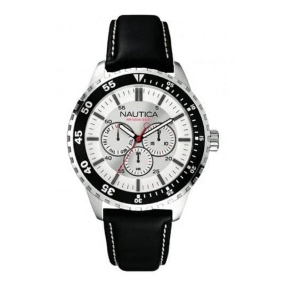 Gents Black NCS Leather Strap Watch