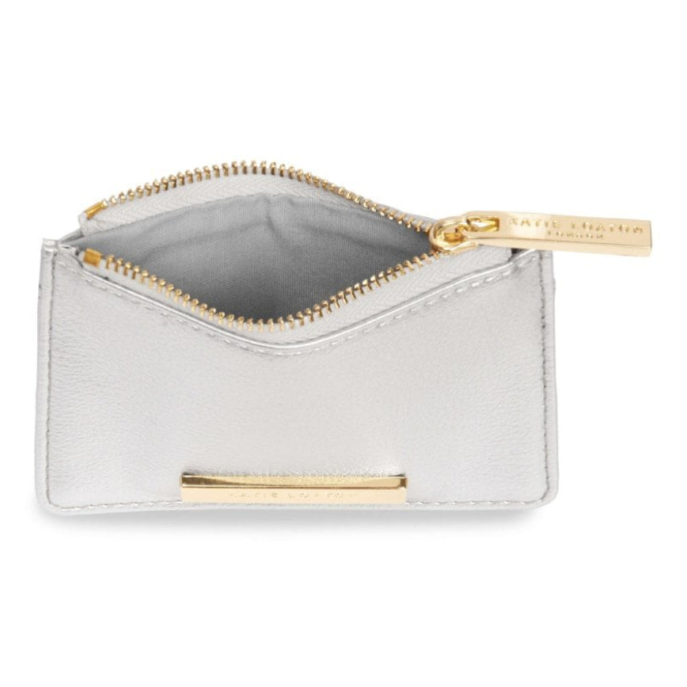 ALISE CARD HOLDER - Metallic Silver - 7.7x10.7x1.3cm