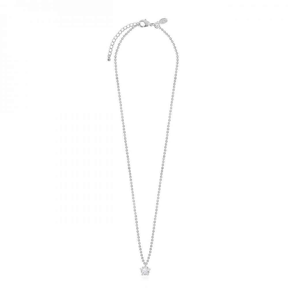 Astra Silver Star Crystal Necklace 46cm + 5cm