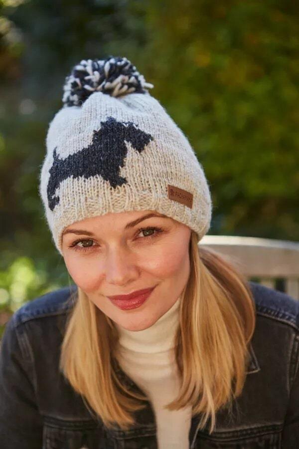 Scottie Dog Bobble Beanie