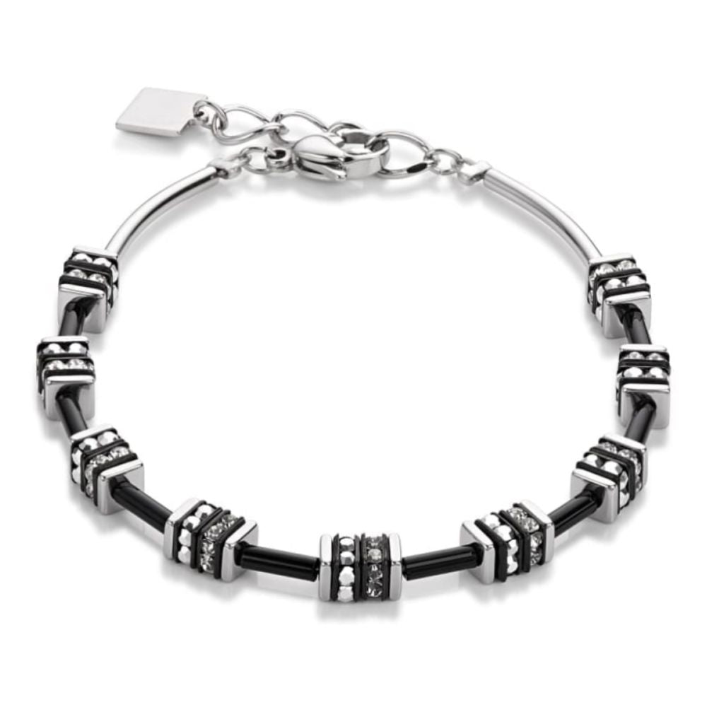 Silver Swarovski Cube Bracelet