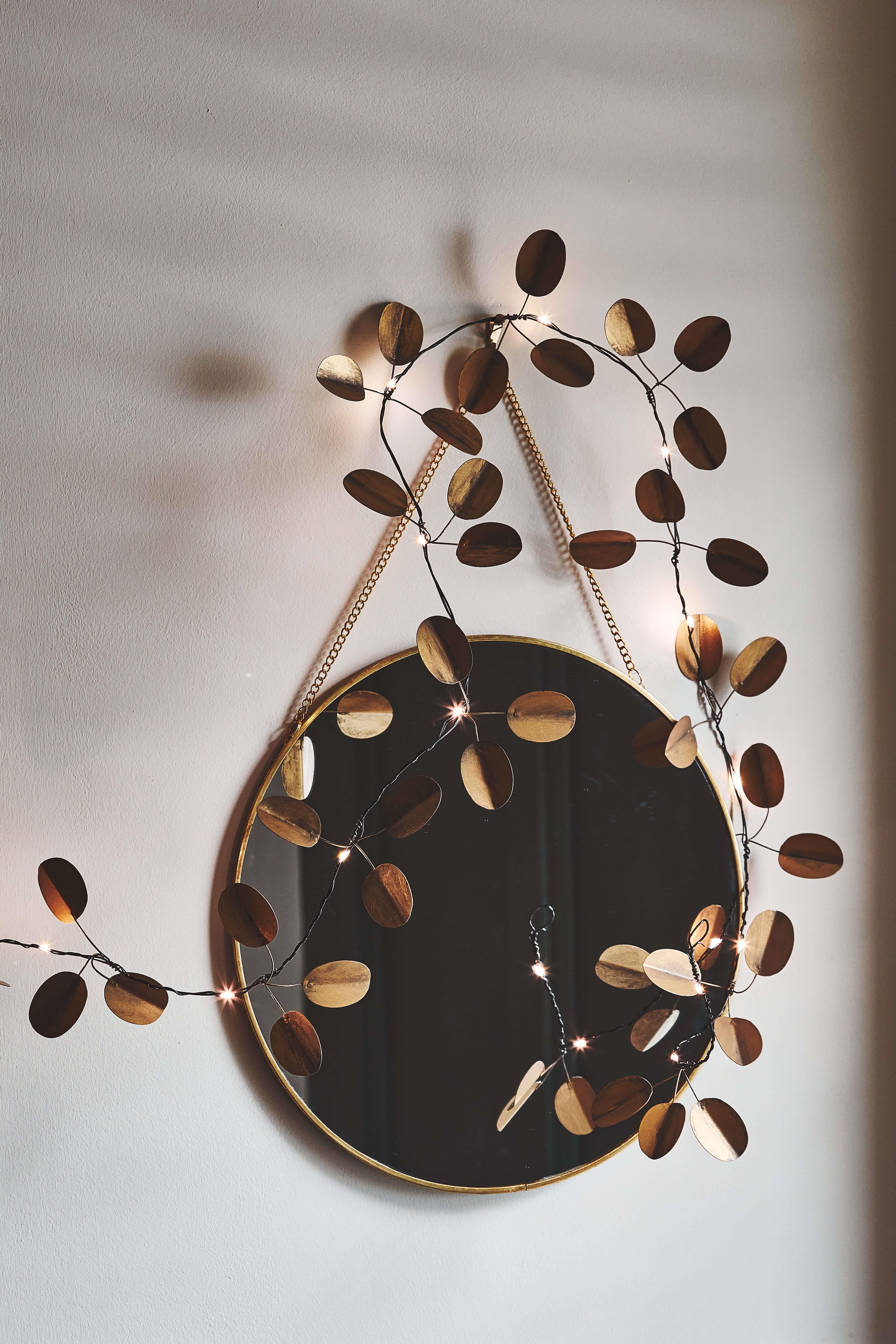 Gold Eucalyptus String Light