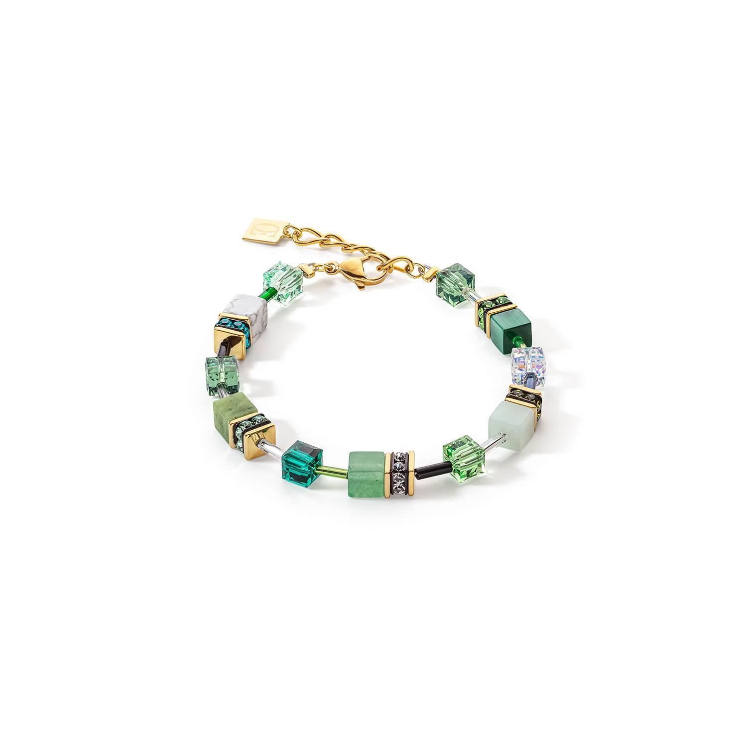 Green GeoCUBE Iconic Precious Bracelet