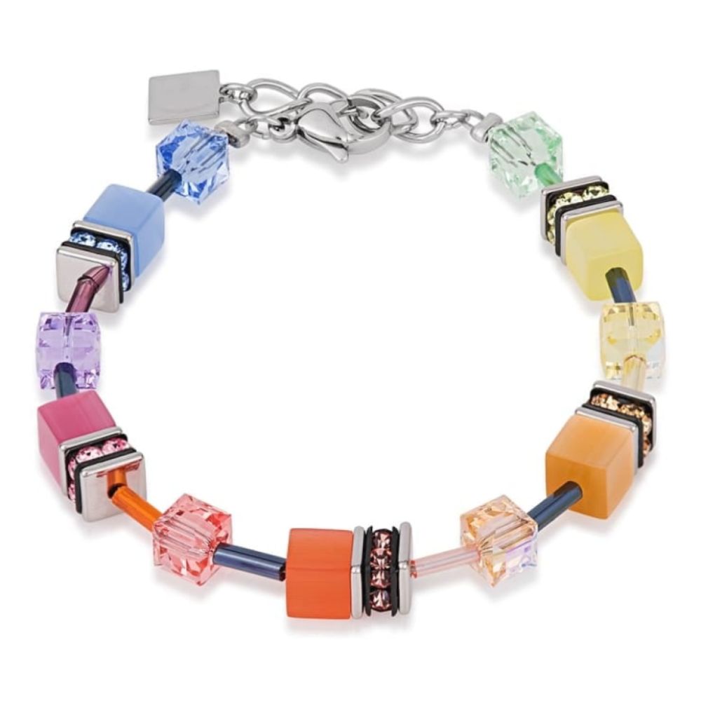 Ladies Geo Cube Multicolour Bracelet