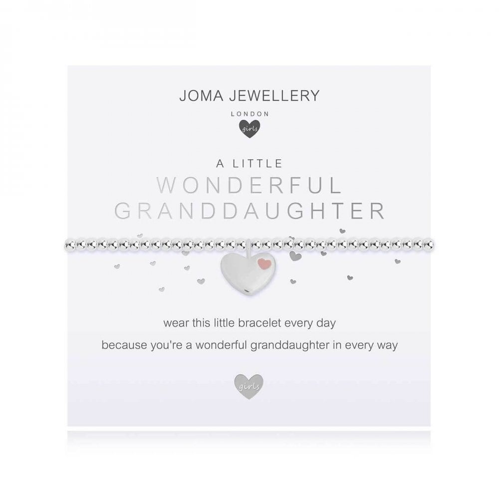 Children's A Little | Wonderful Granddaughter | Silver | Bracelet | 15.5cm Stretch