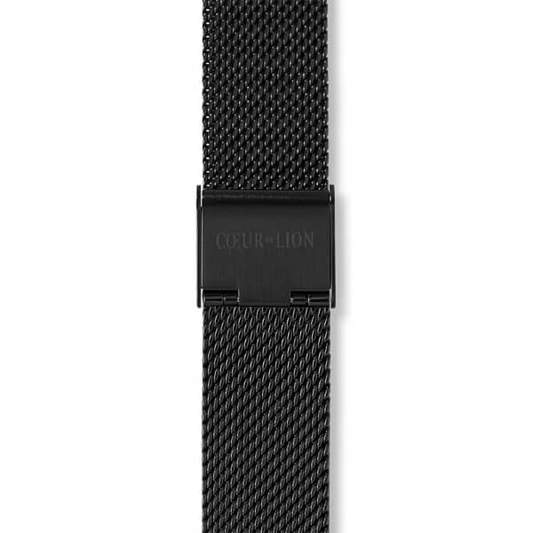 Round Black Dial & Milanese Bracelet Ladies Watch