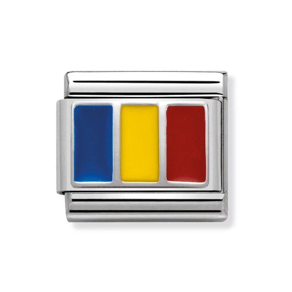 Composable Classic Romania Link In Enamel & 925 Silver