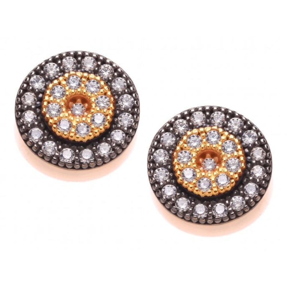 Silver Pretty Mix Metal Earrings