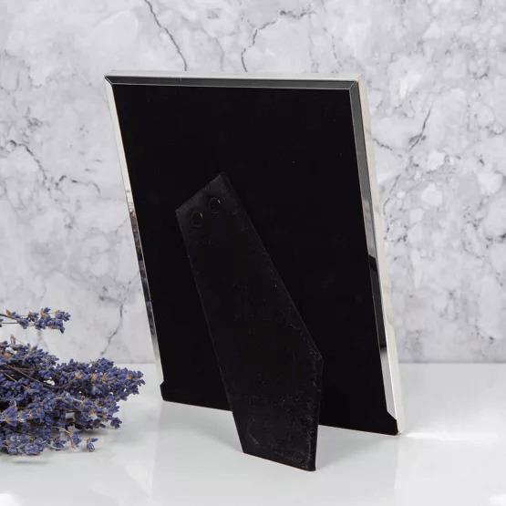 Elegance Silver Plated Textured Surface Photo Frame 4"x 6"