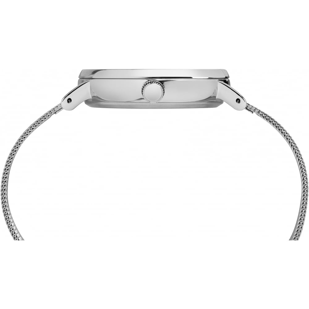 Fairfield Silver Plated White Dial & Mesh Bracelet Strap