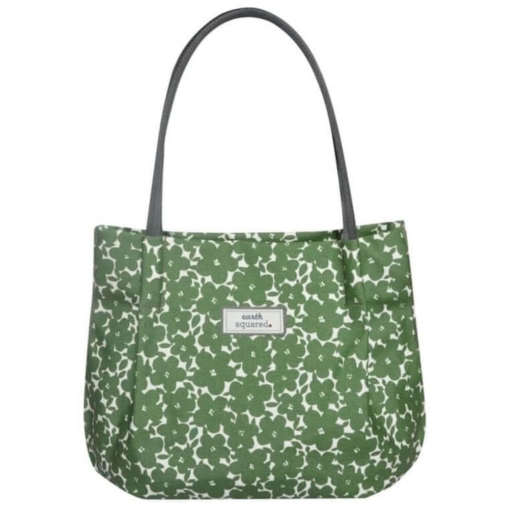 Autumn Green Flower Oil Cloth Freya Bag