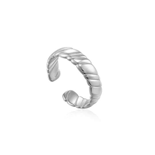 Smooth Twist Wide Band Ring
