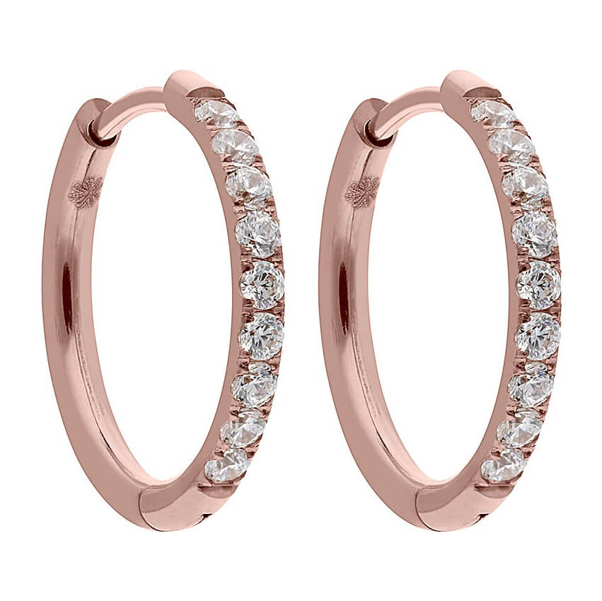 Interc Eternity Rose Gold Earring-18mm
