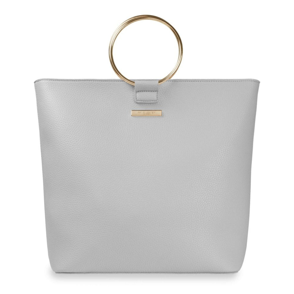 Suki Tote Bag - Pale Grey - 32x39x13cm