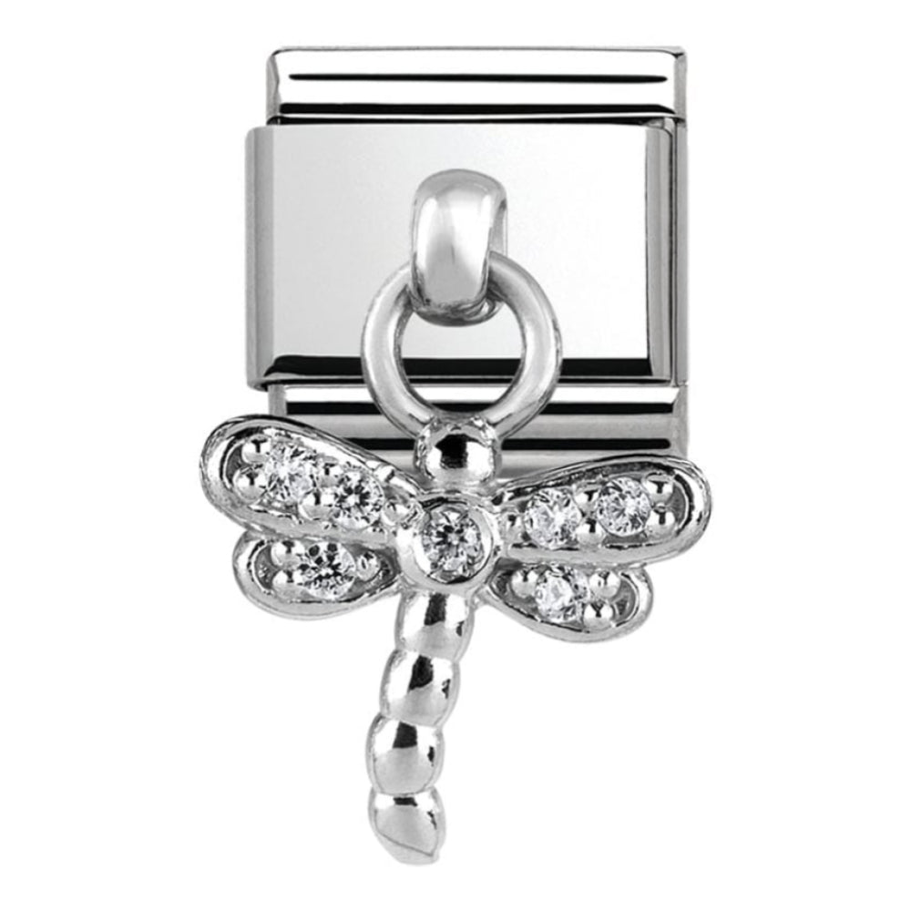 Classic CZ Dragonfly Charm Link