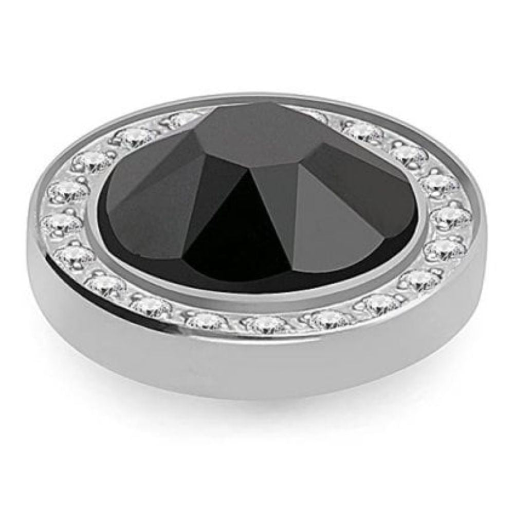 10.5mm Interchangeable Canino Deluxe Jet Hematite Crystal Top in S/P