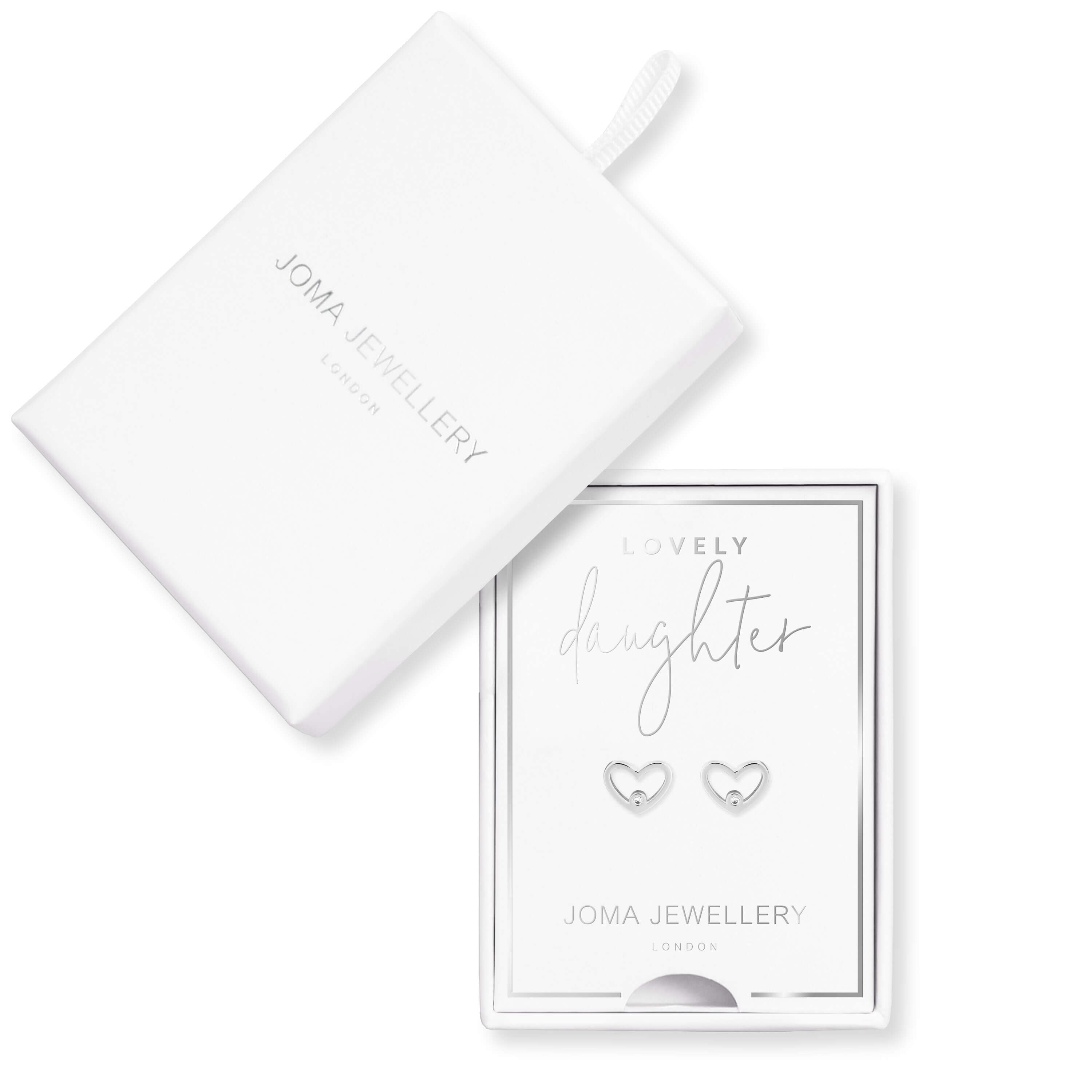 Treasure The Little Things |Lovely Daughter | Silver | Earring Box