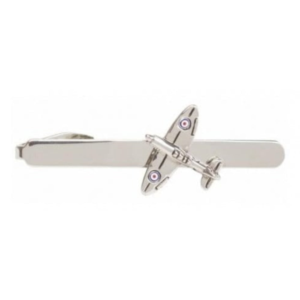 Rhodium Plated Spitfire Tie Bar