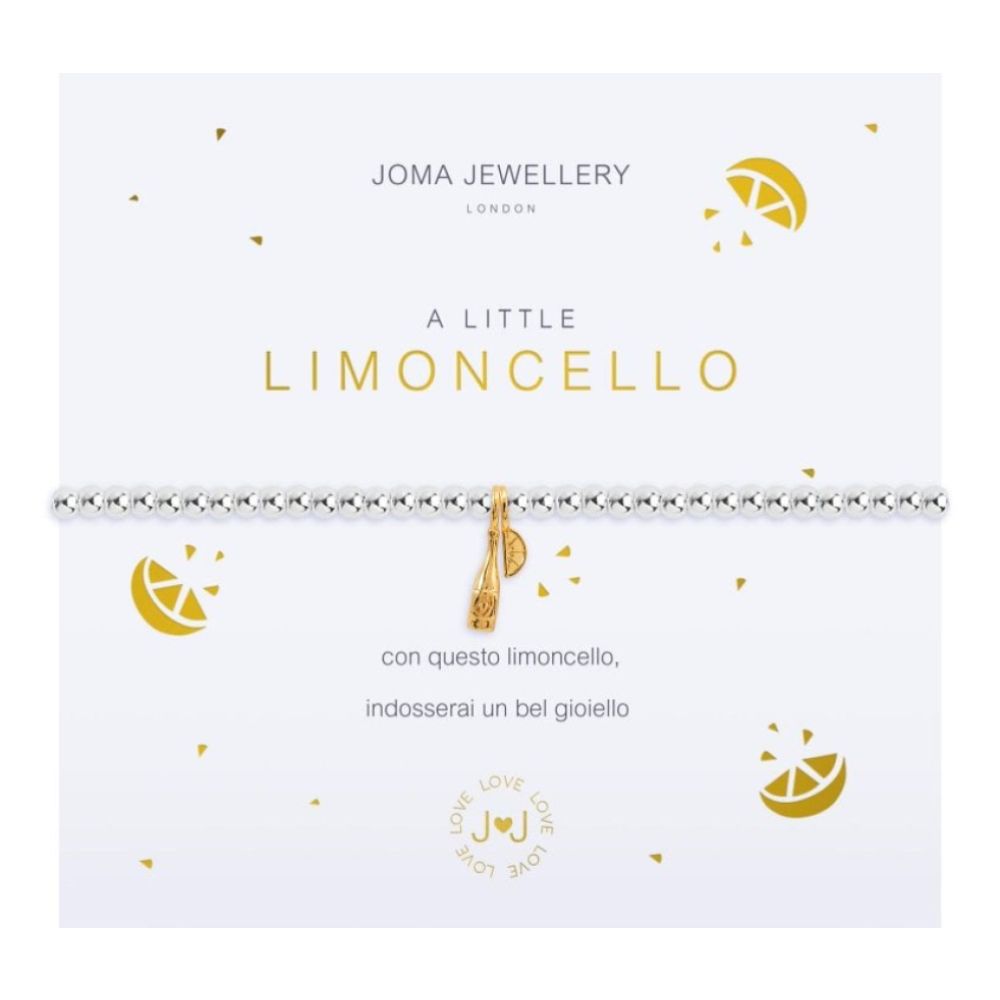 A Little - Limoncello - Italian - Silver/Yellow Gold- 17.5cm Stretch Bracelet