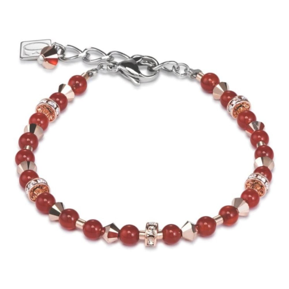 Rose Gold & Red Crystal Bracelet