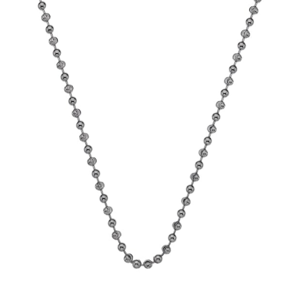 Sterling Silver Bead Chain 24"
