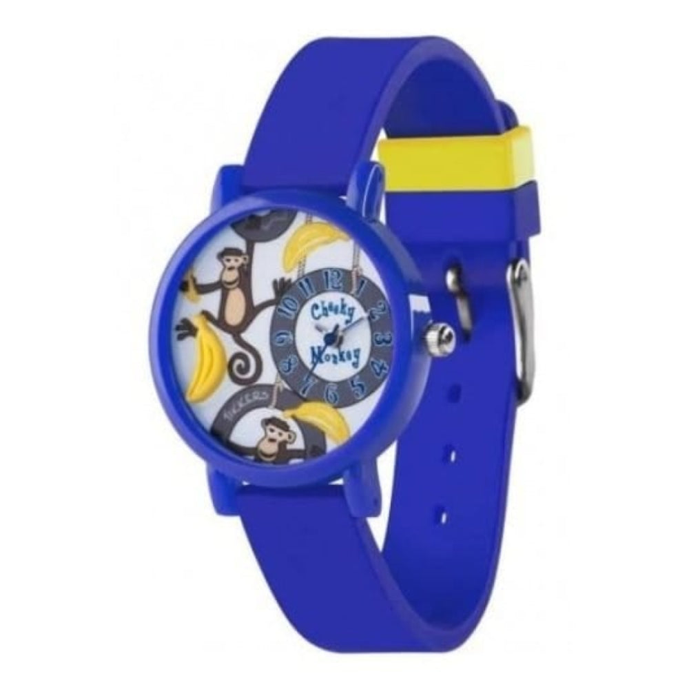 Cheeky Monkey Blue Rubber Childrens Watch