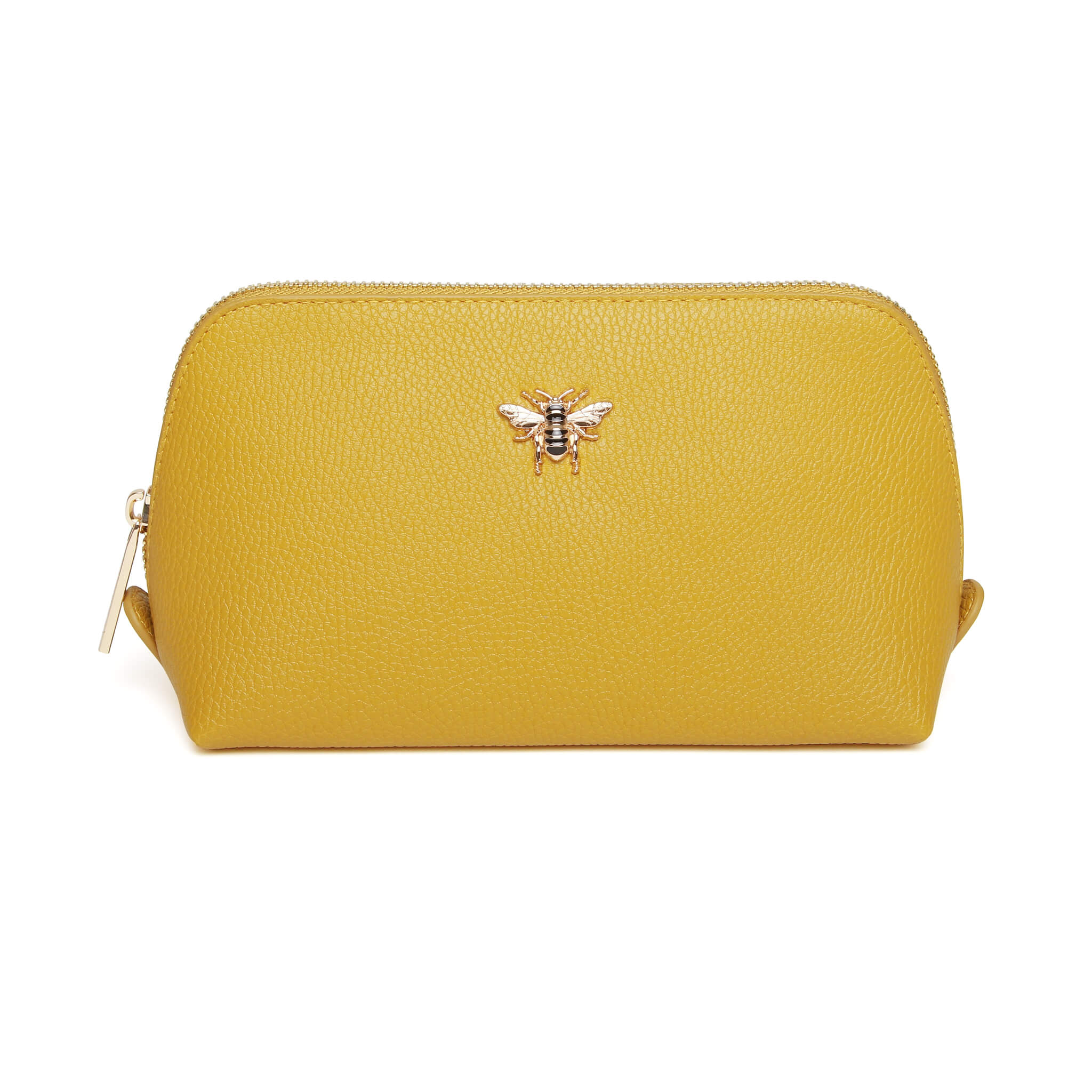 Small Beauty Case/Makeup Bag In Ochre