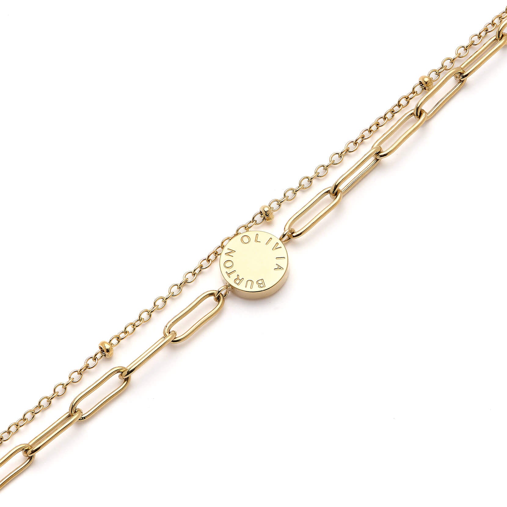 Classic Illusion Gold Stacking Bracelet