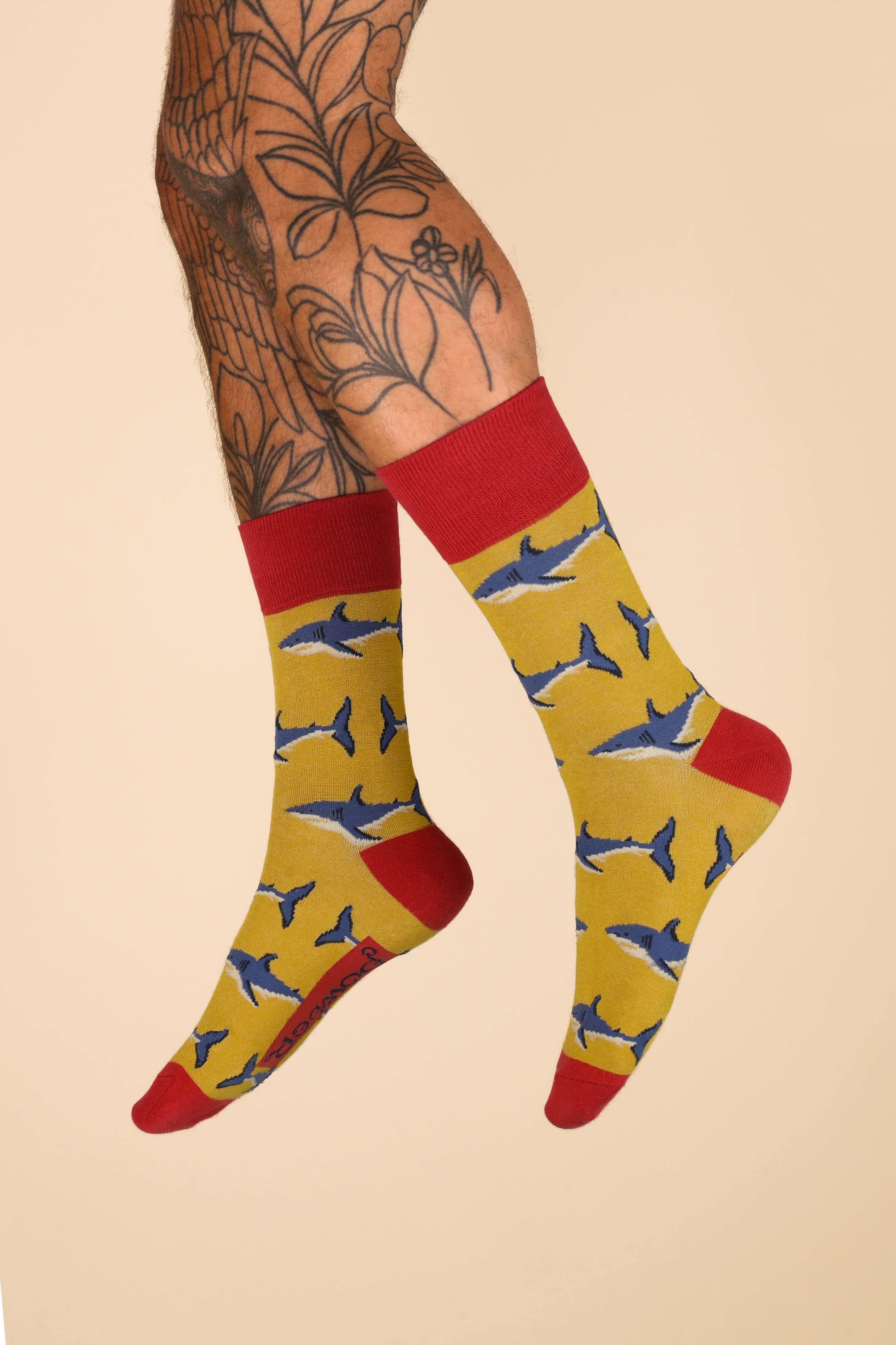 Men's Great White Socks - Mustard