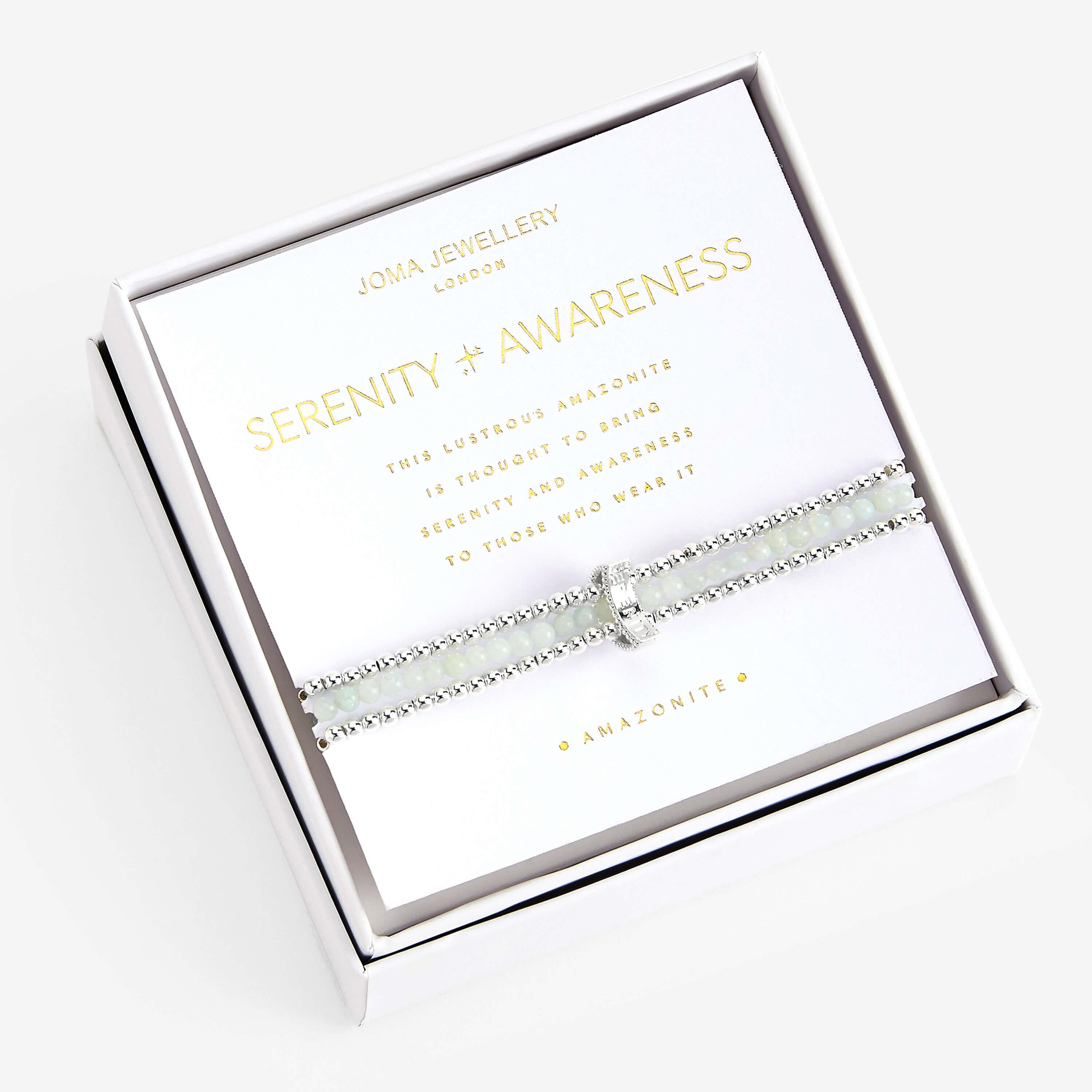 Wellness Stones | Silver | Amazonite Bracelet | 17.5cm Stretch