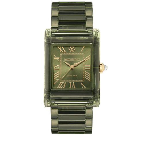 WP6 Clear Shiny Olive Green Watch