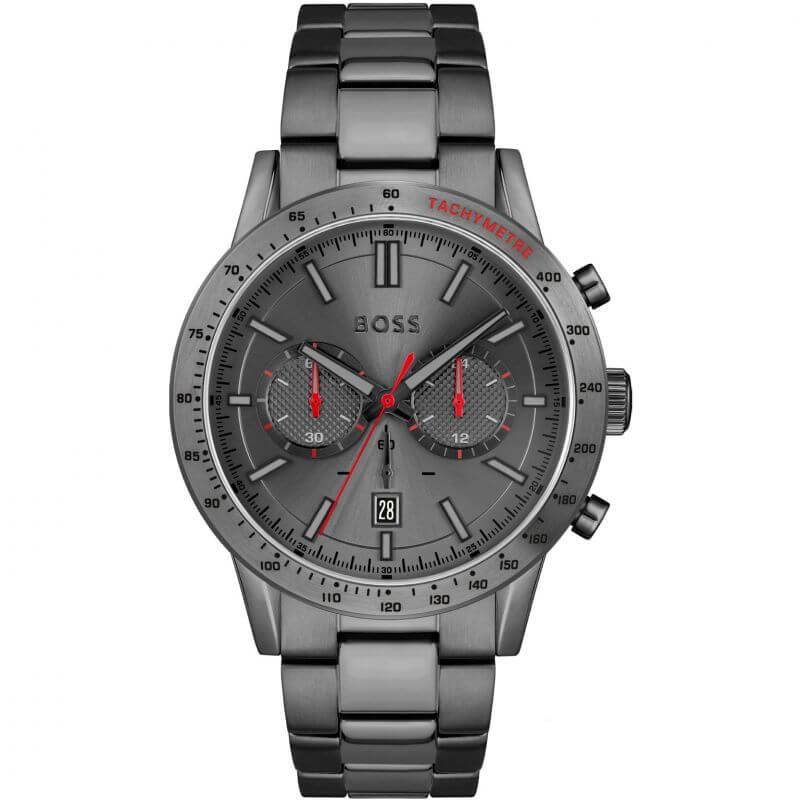 Allure Grey Dial Grey Stainless Steel Bracelet Gents Watch