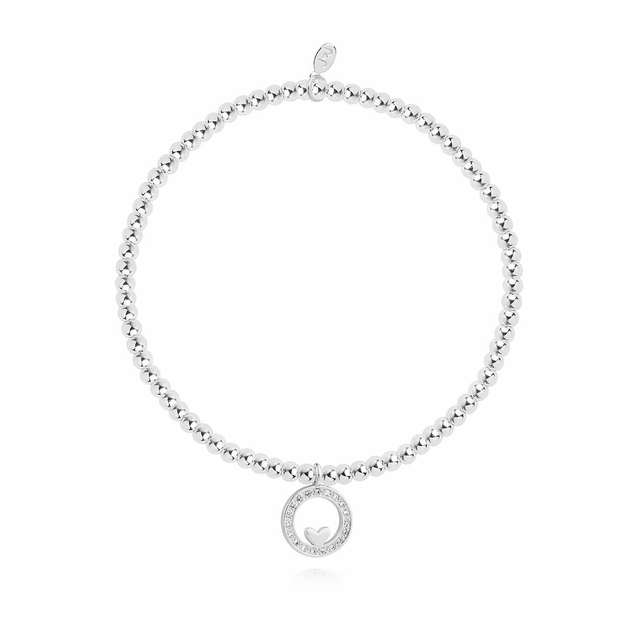 A Little Forever Family Silver Stretch Bracelet 17.5cm