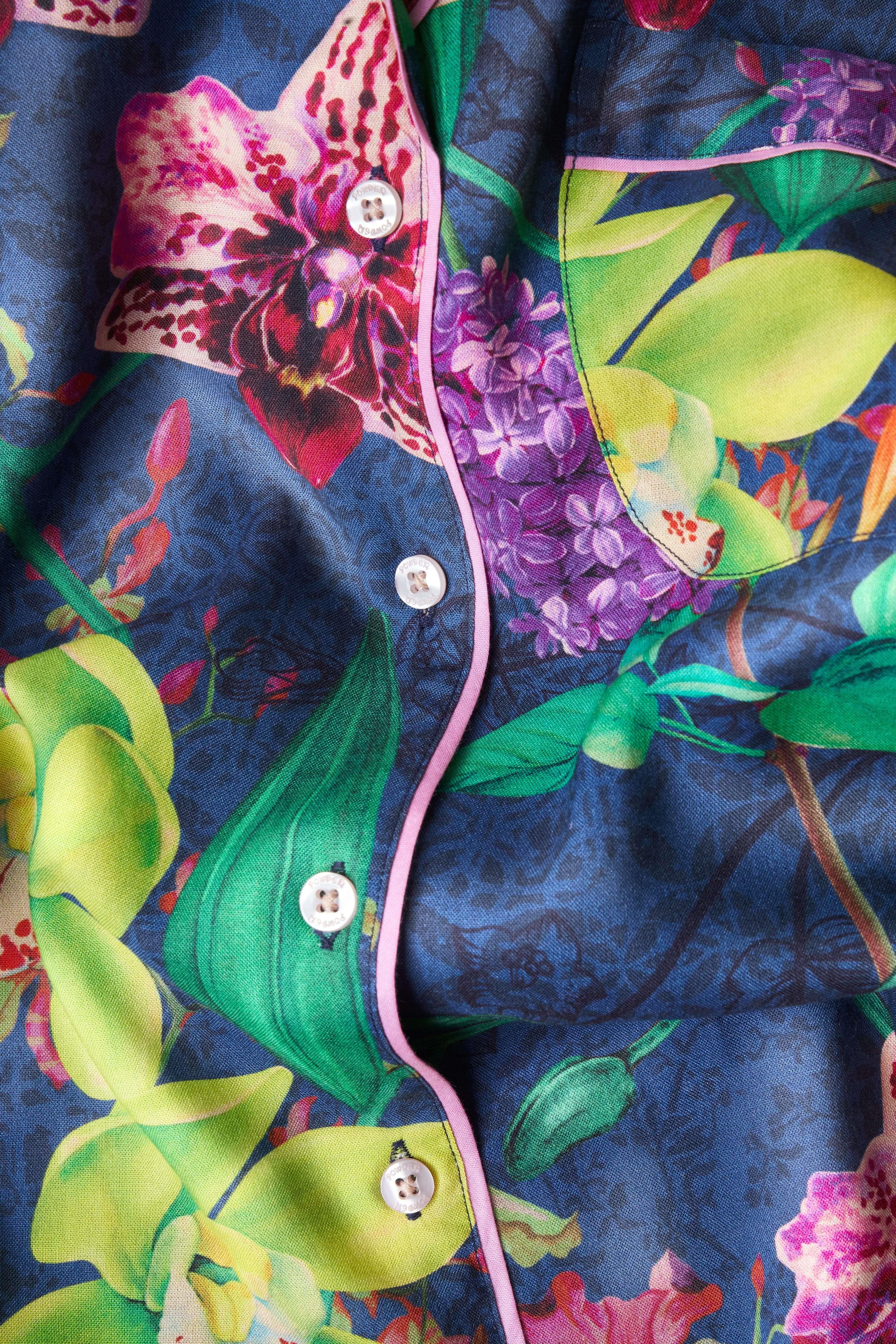 Super Soft Exotic Evening Pyjamas, Ink