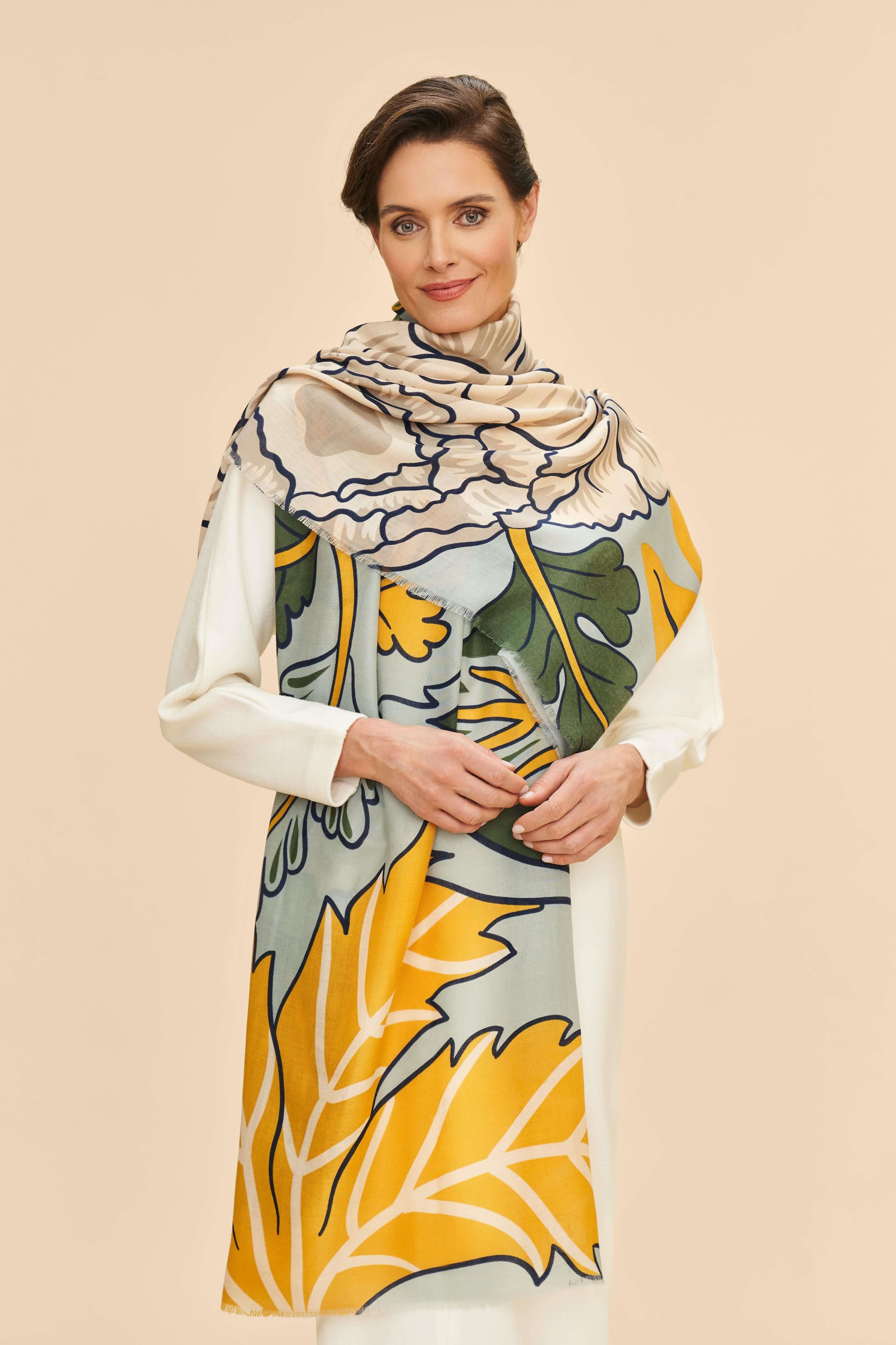 Printed Wild Floral Scarf
