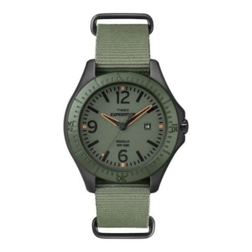 Gents Olive Green Nylon Strap Watch