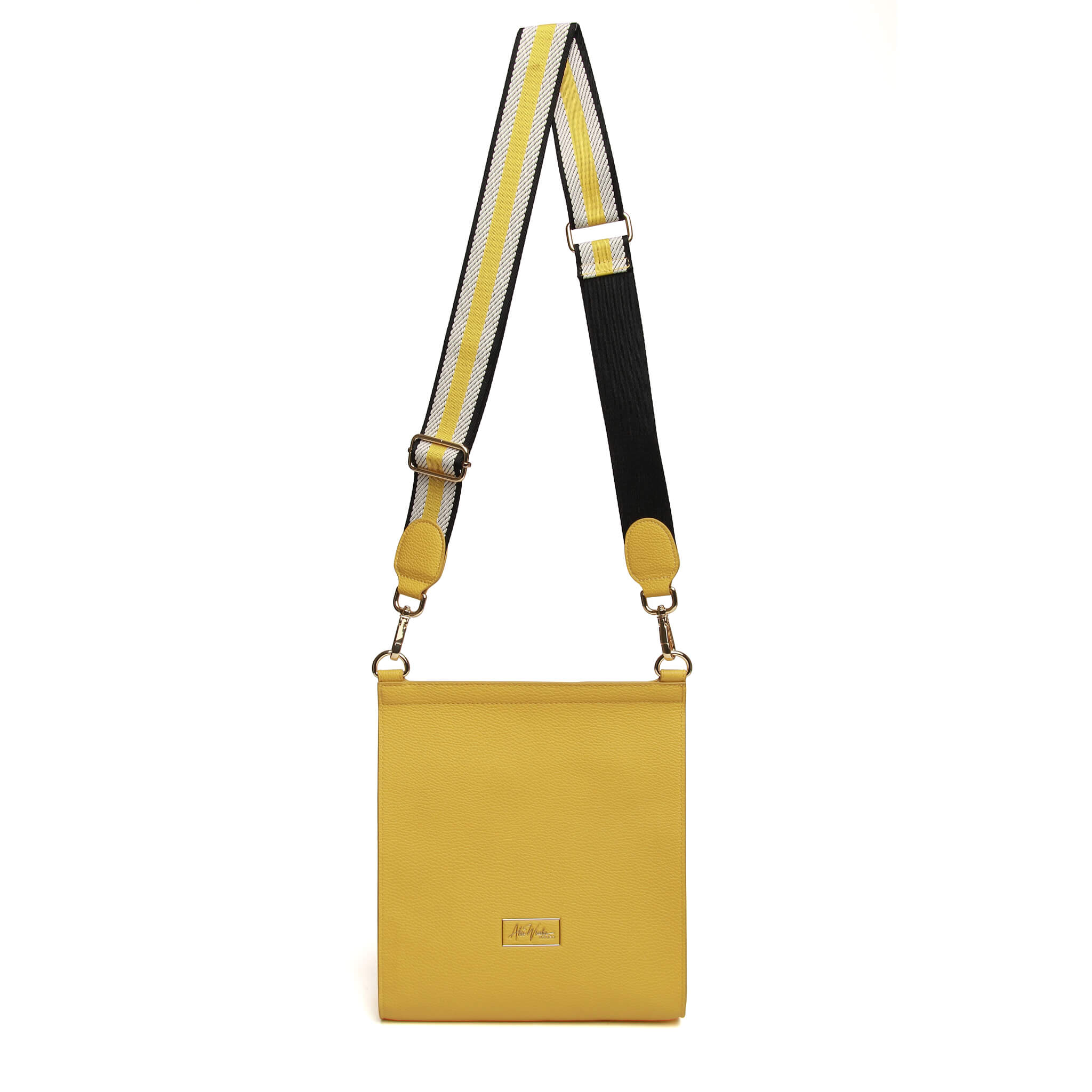 Large Bloomsbury Cross Body Bag In Mustard