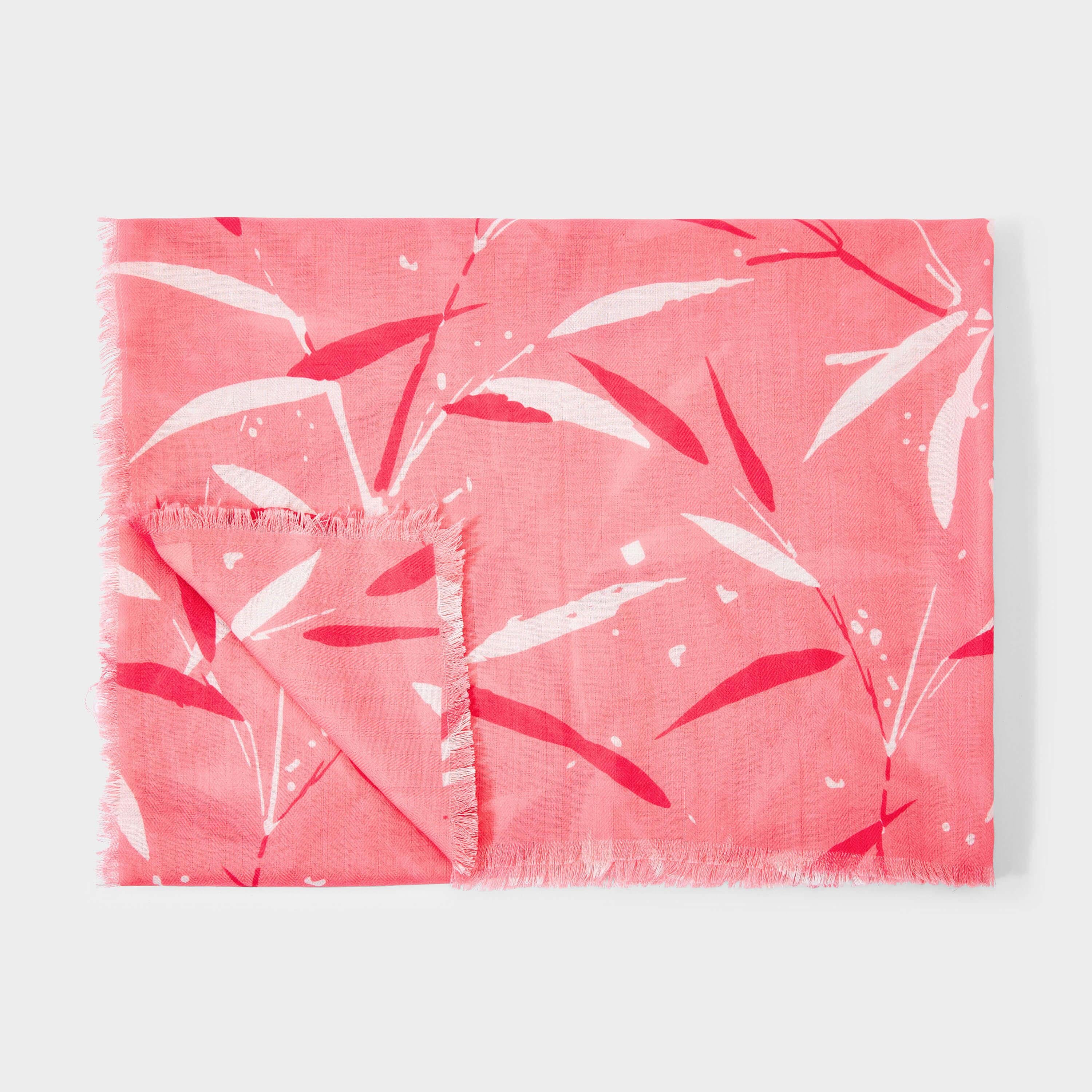 Tropical Leaf | Pink/ White | 184 X 86cm