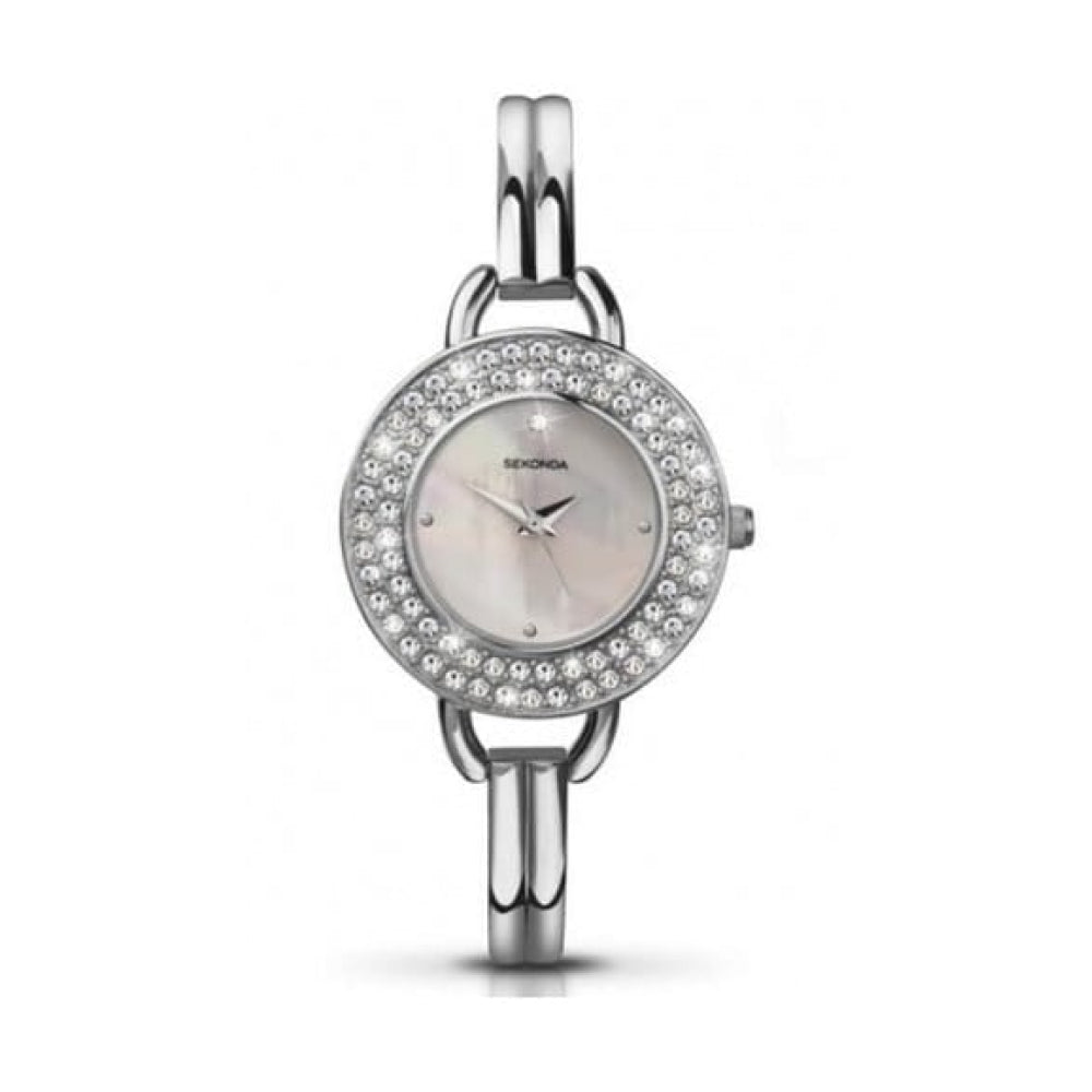 Stainless Steel Crystal Ladies Watch