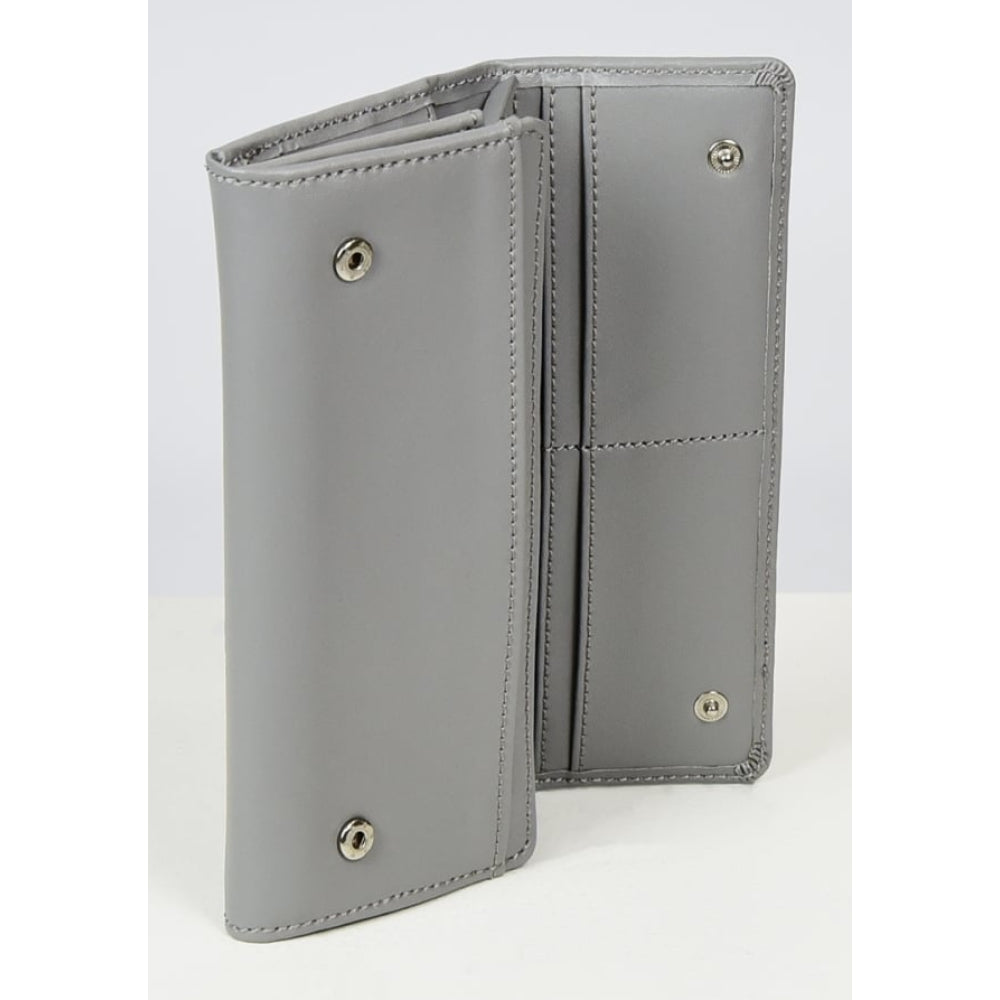 Grey Split Leather Purse