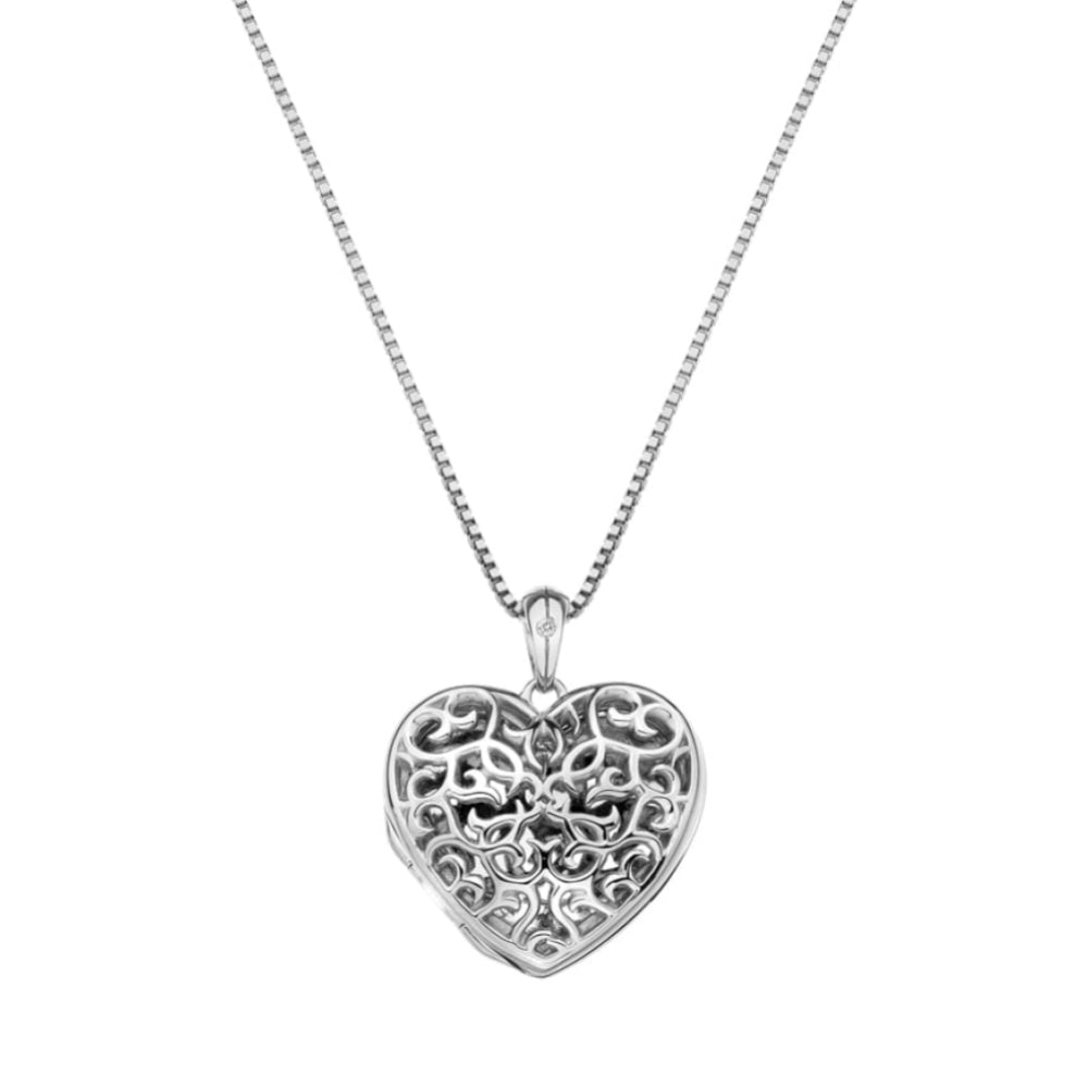 Silver Small Heart Shelter Locket