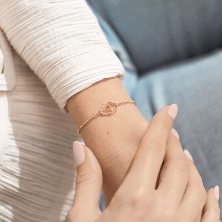 Infinity Links | Heart Bracelet | Rose Gold | Bracelet | 19cm Adjustable